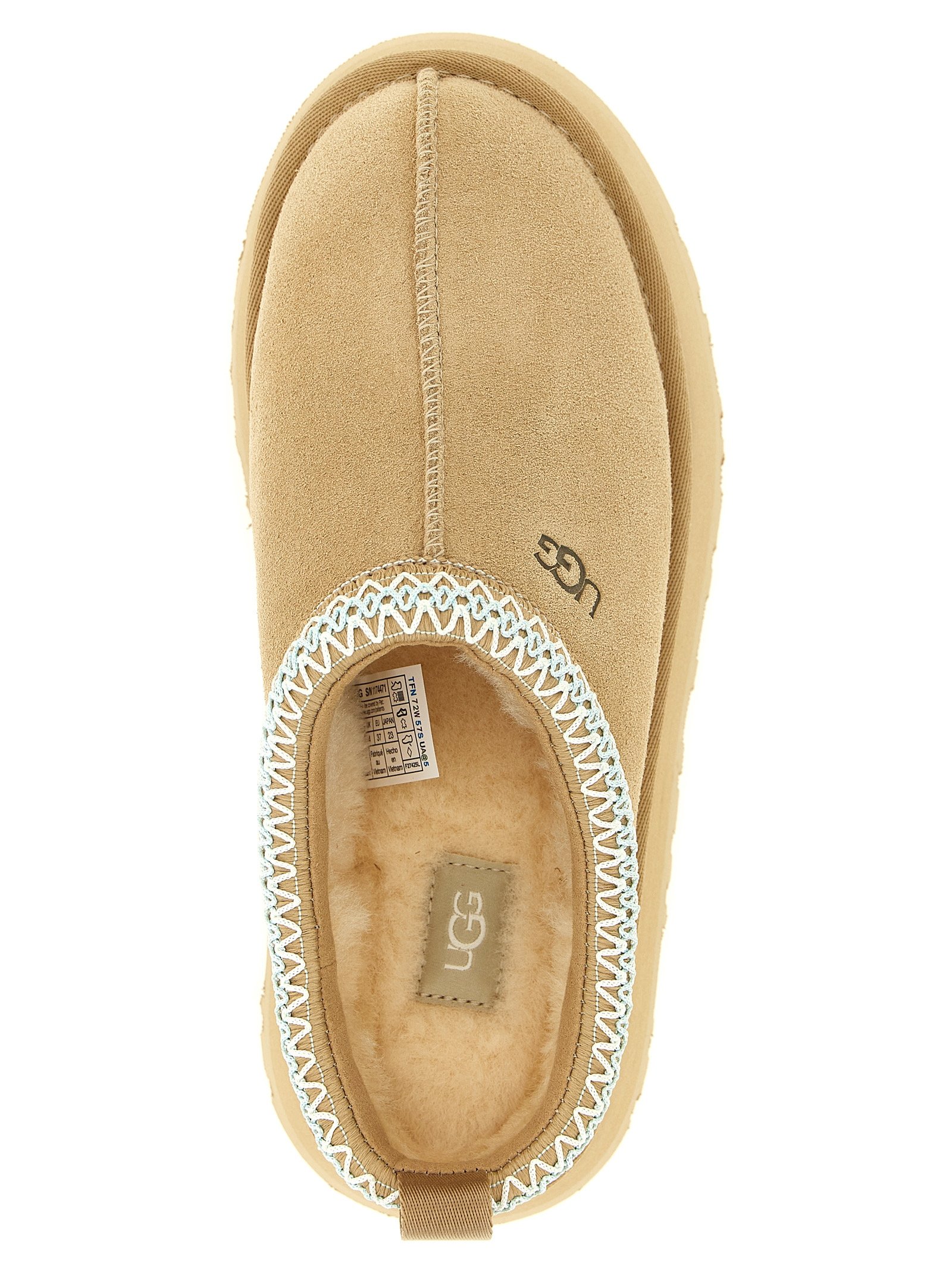 UGG Beige Leather Mules - Image 4
