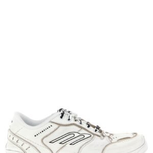 Balenciaga White Calfskin Athletic Sneakers
