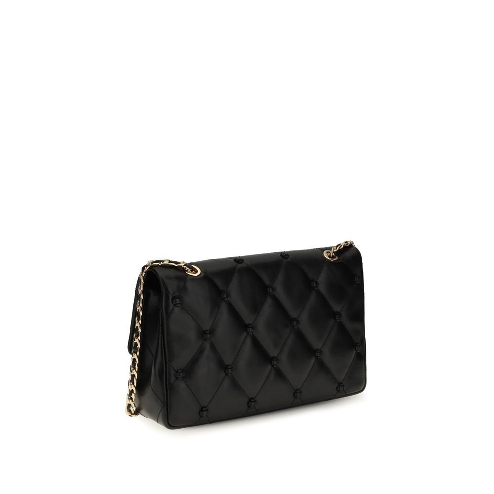 Tory Burch Black Lamb Ovis Aries Shoulder Bag - Image 3