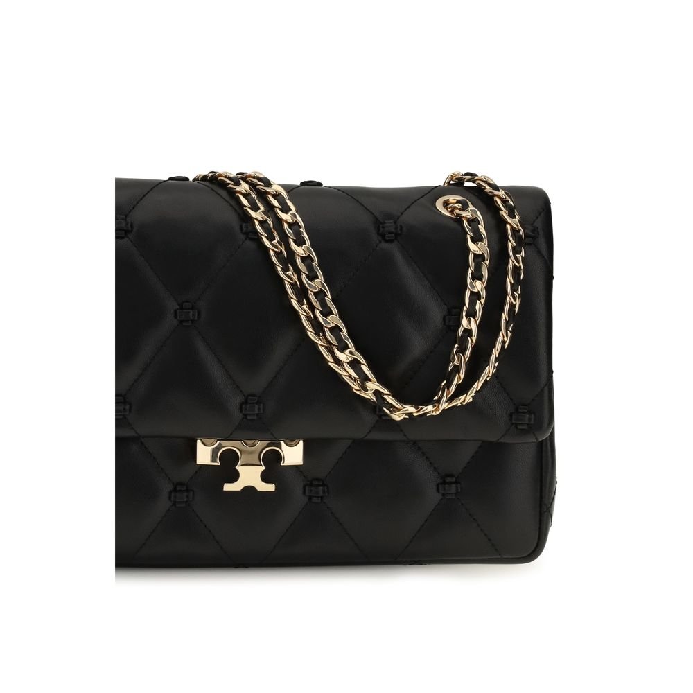 Tory Burch Black Lamb Ovis Aries Shoulder Bag - Image 4