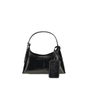 Marc Jacobs Black Calf Leather Bos Taurus Shoulder Bag