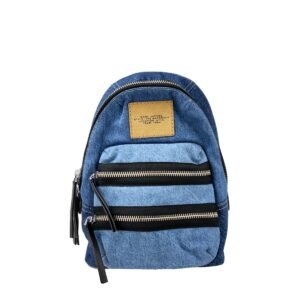 Marc Jacobs The Biker Medium Denim Backpack Bookbag