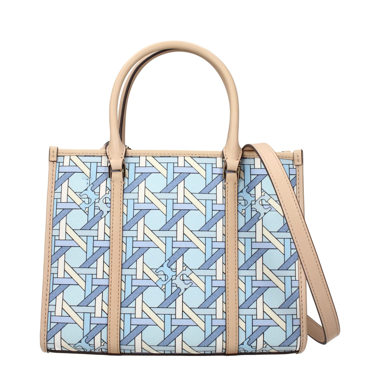 Tory Burch Light Blue Fabric Handbag - Image 3