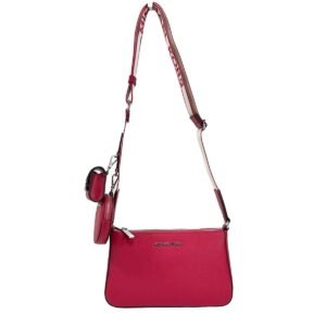 Michael Kors  Jet Set Small Saffiano Leather Crossbody Bag With Case For Apple Airpods Pro